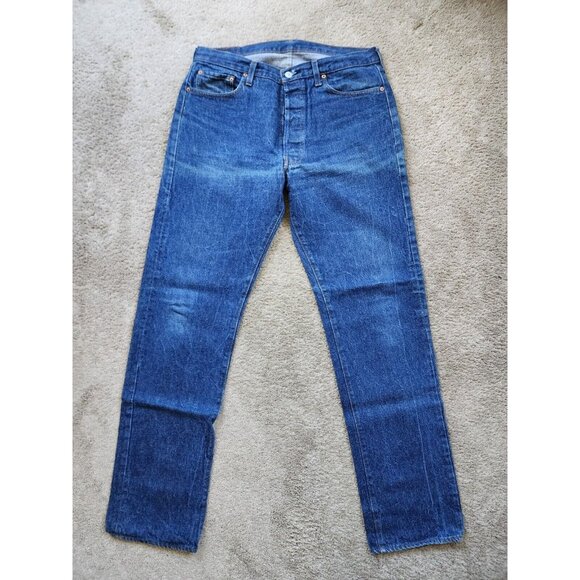Vintage Levis 501 XX Mens 38x38 Blank Red Tab Button Fly Paper Tag 0501-0117 USA